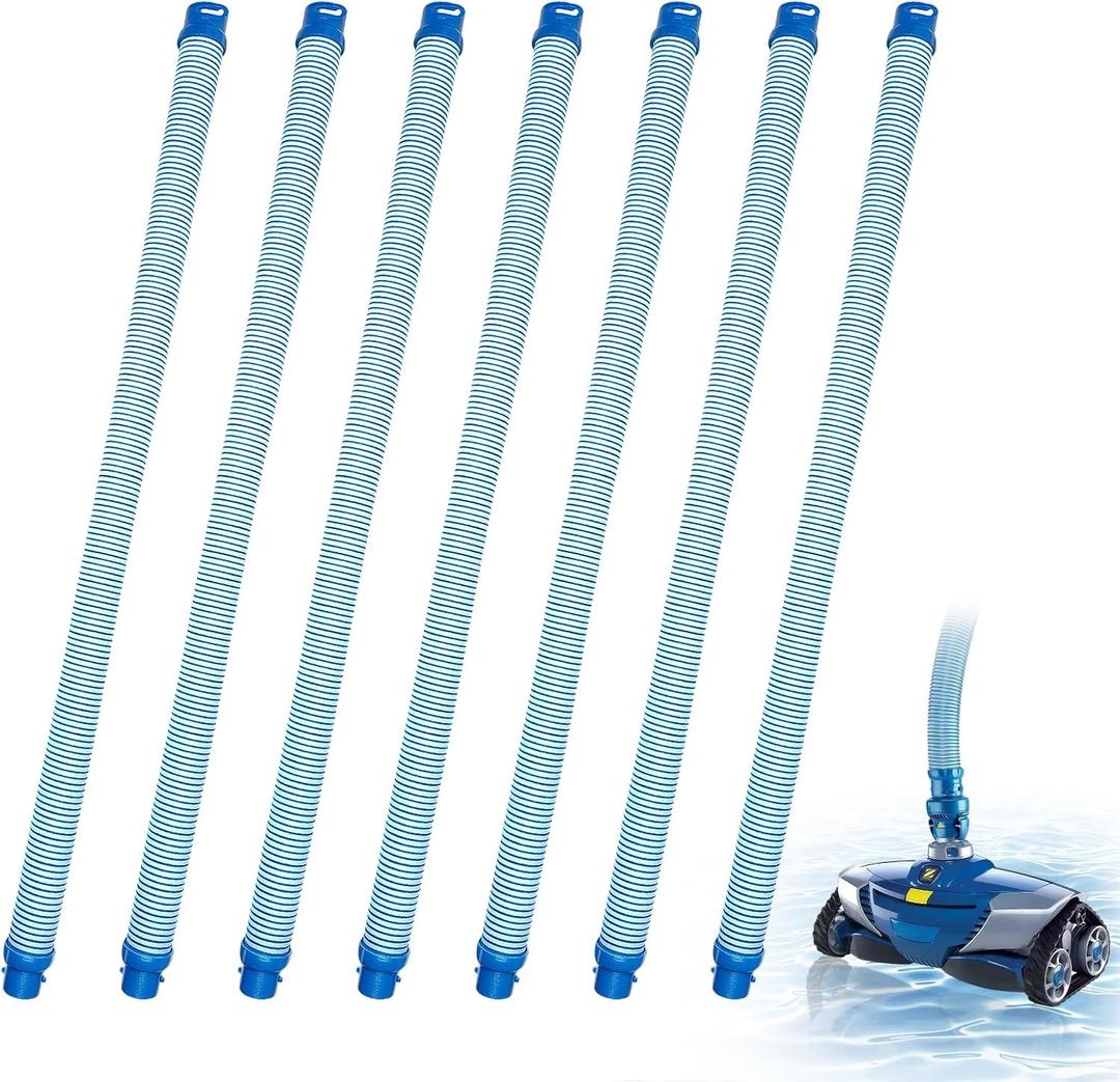 Upgraded version 7 Pack Premium R0527700 Pool Cleaning Vacuum Hoses, 39 Inch Fast Twist Lock Hose Replacement Kit Compatible with Zodiac Baracuda MX6,MX8,X7,T3,T5 Swimming Pool Cleaner