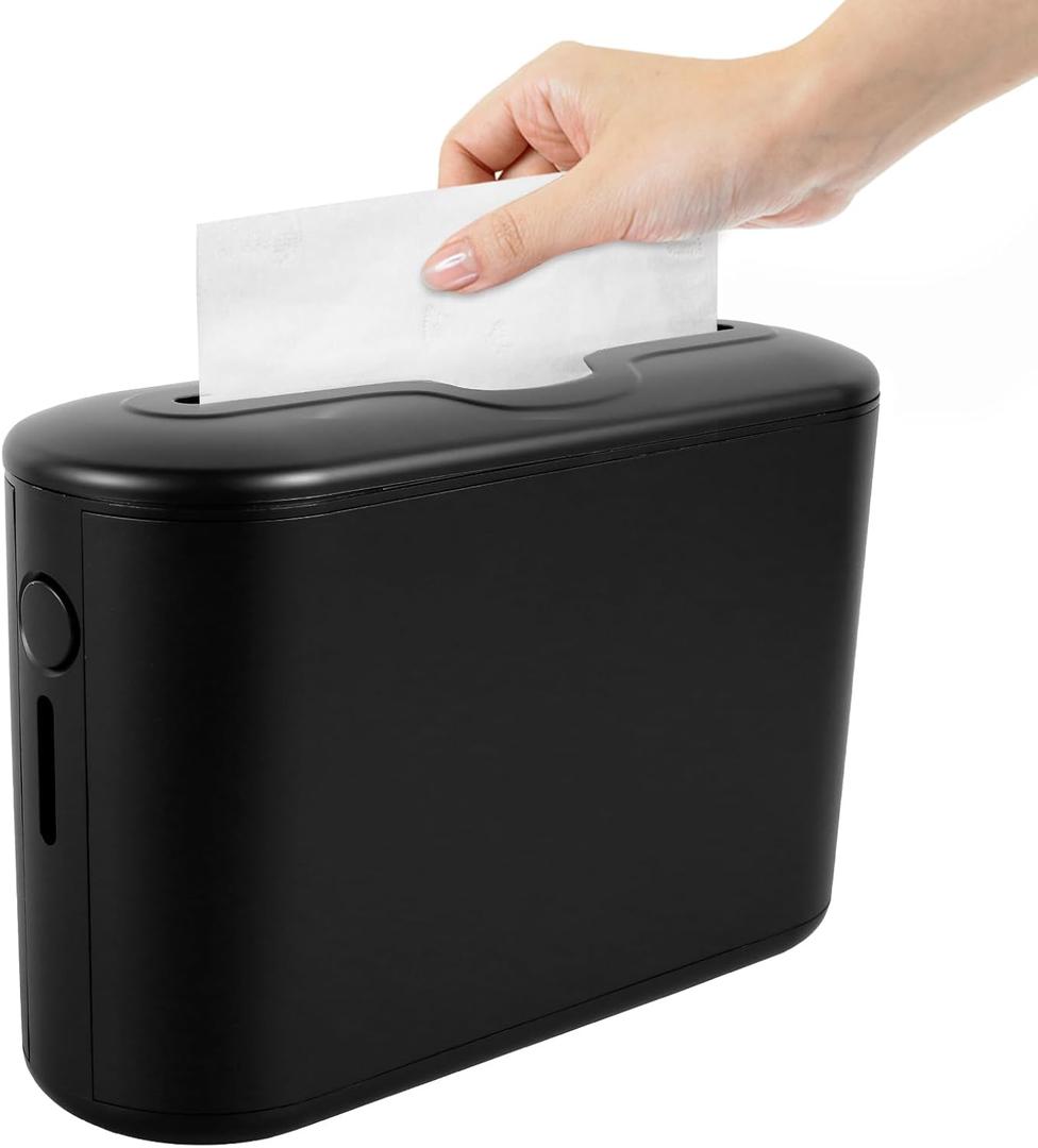 Countertop Paper Towel Dispenser,12.6"4.5" Large Non-Slip Bottom Napkin Dispenser Multifold Paper Towel Holder Dispenser with Visible Window Elegant for Kitchen Bathroom Toilet Hotel (Black)