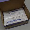 50 Pcs 1ml Syringes with Caps Oral Dispenser Individually Sterile Warpped for Medicine Dropper, Colostrum Collect Feeding Pets, Liquid