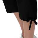 TBMPOY womens Capri (Black, M)