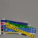 Aoriher 20 Pcs Silicone Charm Bracelets for Kids Operation Christmas Gifts for Child Bulk 7 Inch Rubber Wristband Adjustable Bracelet with Holes for Boy Girl (Rainbow)