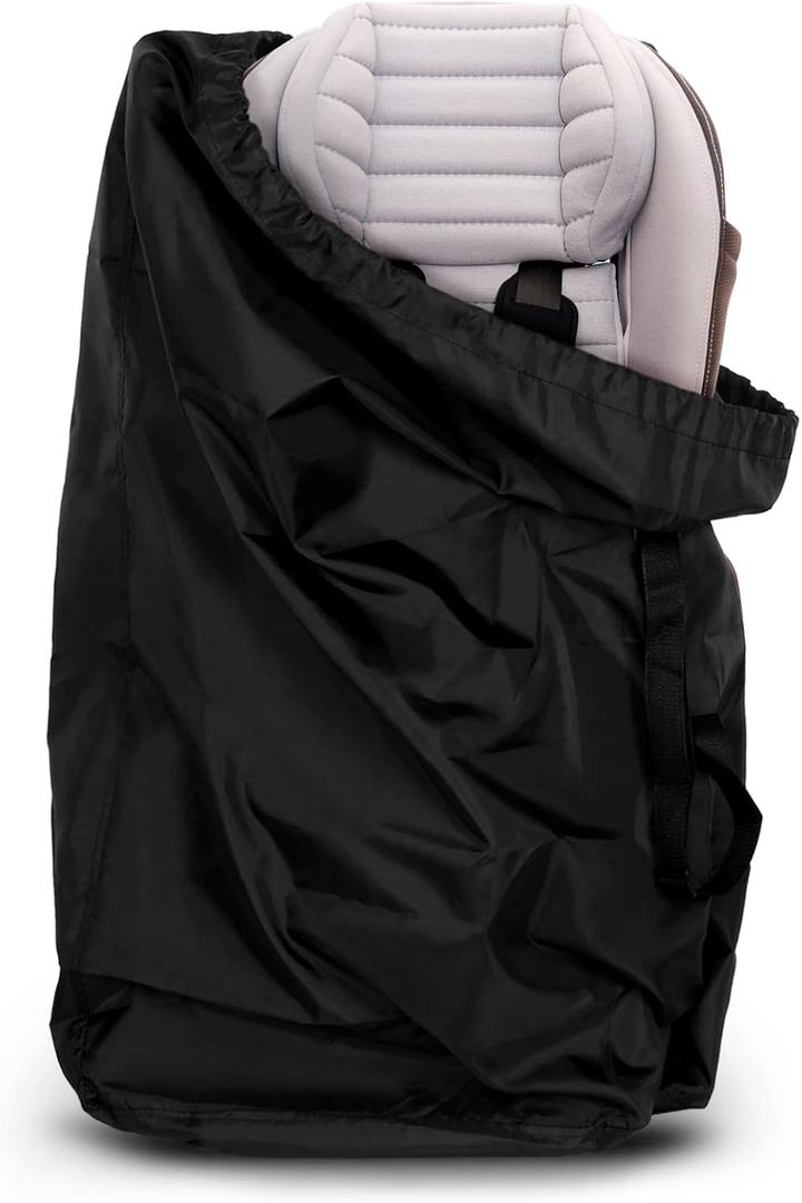 LIHAO Stroller Travel Bag, Gate Check Bag for Car Seat, Waterproof Travel Carry Bag, 600D Oxford, Black (60x112 cm)