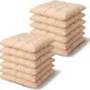 Geetery Floor Pillows for Kids Bulk Floor Cushions for Classroom 15.7'' Seating Cushions Classroom Pillows for Students Reading Corner Tatami Yoga Nursery Daycare(12 Pcs,Beige,Square)
