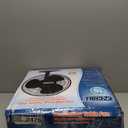 EZ-CHILL 16 Oscillating Table Fan with Adjustable Tilt, Convenient Push Button Controls, Quiet, 3 Speed, Desk Fan, Airflow 15.75 ft/sec, Ideal for Home, Bedroom, Dorm & Office, MTFD-16-BLK (Black)