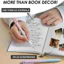 Decorative Books for Home Decor - Coffee Table Book Decor - Fake Books for Decoration With Real Blank Pages - Faux Books for Decoration With Console Table, Bookshelf - Fashion Books Decor Set of 3