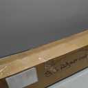 BOUGOON Black Metal Mailbox Post for Outside,43x 4X 4 inch Heavy Duty In-Ground Mounting Post with Anchor for Easy Install Mailbox Use