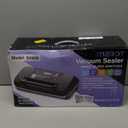 95KPA Vacuum Sealer Machine, Commercial Full Automatic Food Sealer with Cutter for Meat Sous Vide, Includes 10 Pre-Cut Bags, Bag Rolls, Accessory Hose & Starter Kit, Black Gold