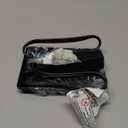 3FT Flat Plug Extension Cord with Ultra Thin Outlet Concealer with Cord Concealer Kit,3 Outlet Power Strip, Universal Size for Home, Bedroom, Kitchen, Bathroom, Office, ETL Listed, Black