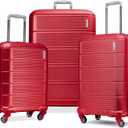 American Tourister Stratum 2.0 Hardside Expandable Luggage with Spinners | Red | 3PC (CO/MED/LG), 3-Piece Set