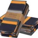 RUVANTI Cloth Napkins Set of 12 Cotton 100%, 18x18 Inches Napkins Cloth Washable, Soft, Absorbent. Cotton Napkins for Parties, Christmas, Thanksgiving, Weddings, Dinner Napkins Cloth - Stripes