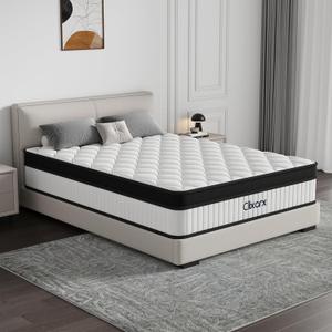 12 Inch Queen Mattress - Medium Firm 5-Layer Queen Size Mattresses Design with Targeted 7-Zone Body Support for Pressure Relief, Motion Isolation Queen Bed Mattress - CertiPUR-US Certified