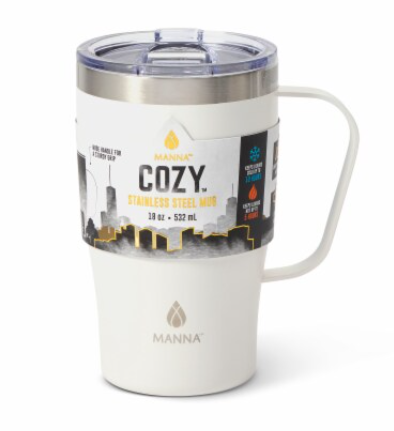 Manna Cozy Mug 18Oz Grey Ombre Splater
