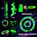 2 x Green 6PCS Glow Sticks Stocking Stuffers Party Favors-Glow in The Dark Party Supplies for Kids and Adults, Perfect for Festivals, Birthday Parties, Raves, Concerts, and Camping Decorations