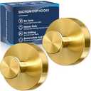MOTAIPEAK Suction Cup Hooks for Shower,Removable Shower Towel Suction Hooks for Bathroom Wall,Kitchen,Glass,Mirror,Tile to Hang Robes,Loofah-Gold(2-Pack) - Amazon.com