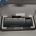 RedThunder K95 Wireless Mechanical Keyboard,TFT Screen & Knob, Trip-Modes Connection, Gasket Custom Hot-Swap Keyboard, RGB Backlit, Pre-lubed Linear Switches, Side Printed PBT Keycaps, Gray Gradient