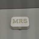 MRS Travel Jewelry Box for Christmas Gift Bride Travel Portable Jewelry Case Small Jewelry Organizer Travel Accessories for Women, Bridal Shower Gift Engagement Present, White