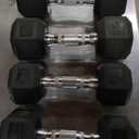 CAP Barbell Coated Dumbbell Weight | Multiple Options Pairs & Sets (50 lb - Set (10 lb x 2 & 15 lb x 2))