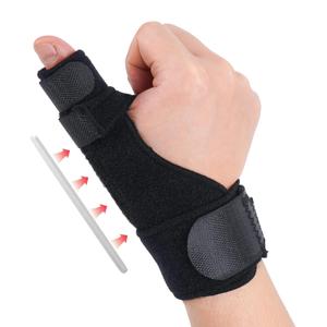 ZRNVLGH Trigger Thumb Splint,Adjustable Thumb Spica Support Stabilizer Brace for Pain,Sprains, Arthritis,Tendonitis,Fit Right or Left(Black)