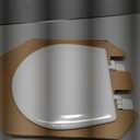 BEMIS TC50TTA MARINE Toilet Seat, Small Toilet Seat Made for Boats and RVs, Durable Wood, White