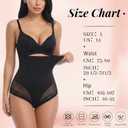 Womens Shapewear Underwear, Tummy Control Underwear High Waist Shaping Briefs Girdle for Women Tummy Control Girdle Panty Black (Black, L)