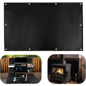 4' X 6' Extra Large Heat Shield for the Grill, Fireproof Heat Shield for Grill,Protecting Deck Railing Wall from Grill Heat and Oil Stain,Prevent Fence and Wall from Being Blackened by BBQ Smoke