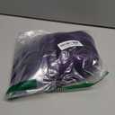 morvally Short Straight Purple Wig with Bangs Natural Looking Heat Resistant Hair Cosplay Costume Wigs (14 inches Dark Purple)