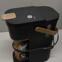 Tastyle Single Serve One Cup Coffee Maker, for K Cups and Grounds, Mini Coffee Maker with Portable Handle, 6 to 12 Oz Brew Size, for Travel, Camping, Office, RV and Dorm, 120V, Black and Gold