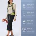 Women's Capri Pants Wide Leg Quick Dry Hiking Capris Water Resistant UPF50 Lightweight Loose Travel (Gray, M)