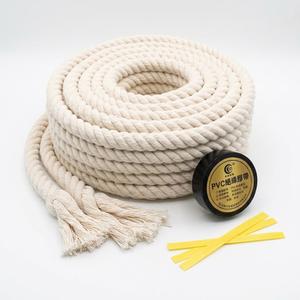 Natural White Cotton Rope 1/2 inch × 50 ft, 4-Strand Twisted Thick Rope for Crafts, Tug of War, Clothesline, Hanging, Porch Swing Bed, Pet Toys, Soft Craft Cotton Cord for Home/Outdoor Decoration
