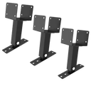 3Pcs Heavy Duty Adjustable Pergola Roof Riser Brackets Kit with Screws for Gazebo, Weather-resistant & Durable
