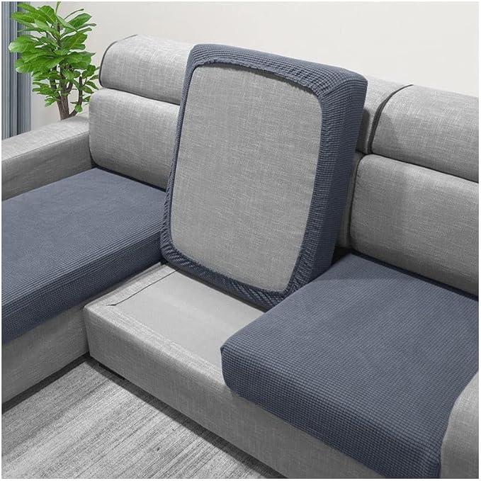 Seat Covers for a Corner Sofa Grey, Size: S-3 Pieces, XXL-1 Piece