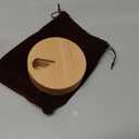 Wood Weekly Pill Organizer for Medicine Vitamin,Arthritis Friendly 7-Day Pill Box Medium Compartments Holder,Daily Portable Travel Pill Case with Velvet Bag