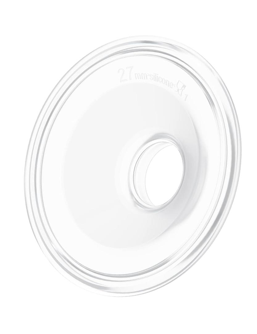 Momcozy Original S9 Pro/S12 Pro Replacement Accessories, Only Compatible with Momcozy S9 Pro/S12 Pro Breast Pump NOT for S9/S12(27mm Single-Sealed Flange,1 Pack) (Transparent)