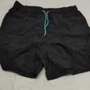 Mens Swim Trunks 6" Quick Dry Swim Shorts with Mesh Lining Swimwear Bathing Suits with Zipper Pocket Black Size XL