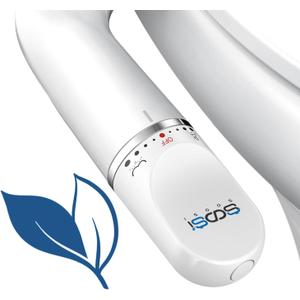 Ultra-Slim Bidet Attachment for Toilet Dual Nozzles Feminine & Rear Wash Bidet Toilet Seat Attachment Non Electric Self Cleaning Fresh Cold Water Toilet Bidets Spray Jet Easy Install (Silver)