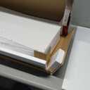 NELYE 4 Cube Organizer Bookcase - Fabric Storage Bins Container, Open Shelf Simple Compartments Bookshelf, White