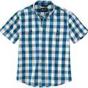 Carhartt Men's 106140 Loose Fit Midweight Short-Sleeve Plaid Shirt, Large 