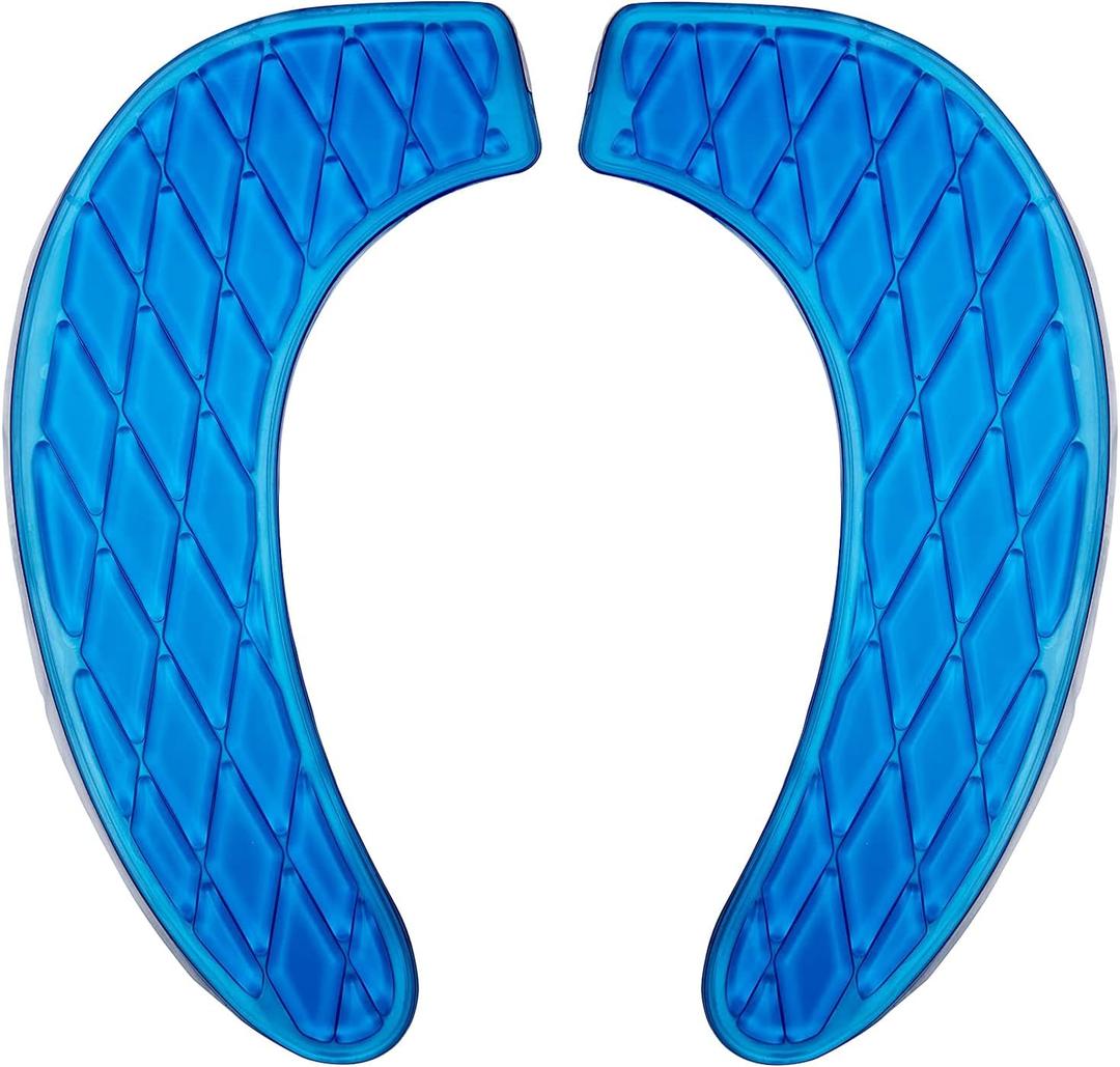 Gel Toilet Seat Cushion Portable and Washable Toilet Seat Cover Universal with Self-Adesive Design(Blue)