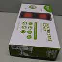 Heated Seat Covers with Fast Heat, 43.31" Longer PU Leather Comfortable Seat Cushion, Universal Full Back and Seat Cover for Home Office, Easy to Use Heating Pad for Chairs, Winter Christmas Gift