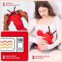 Menstruation Crustacean Lobster by Relatable, Microwavable Heating Pad for Period Cramps, Cuddly Plushies, Relaxing Gifts for Mom, Includes 1 Lavender Scented Heating Pad Plushy