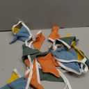 Oudain 2 Pcs Pennant Banner Flags Nursery Garland Triangle Bunting Flags Playroom Wall Decor Banner for Nursery Baby Shower Birthday Boho Wedding Party Event, Each 7.75 ft(Warm Color)