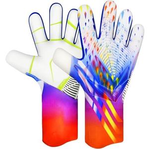 QUICARD Soccer Goalkeeper Gloves, Ultimate Grip Football Goalie Gloves with Size 6/7/8/9/10, Strong Receiver, American Football for Men, Boys, Youth, Adult, Kids and Small Hands (White, 7)