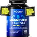 Magnesium 7 Complex Supplement Advanced for Sleep & Muscle, 180 Capsules, EXP 04/2029
