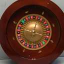 Deluxe Wooden Roulette Wheel Casino Grade Precision Bearings Roulette Wheel Set for Adults Club Parties (Light, 18in)