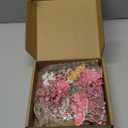 36 Pcs Flamingo Ornaments Tropical Palm Leaves Floral Flower Wooden Hanging Tree Ornament for Summer Hawaiian Beach Luau Aloha Birthday Bachelorette Wedding Bridal Shower Party Decorations