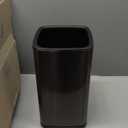 Mbillion 4Gal/15L Open top Trash Can with Removable Inner Bucket Small Waste Basket Stainless Steel Metal Trash Can for Bathroom Office,Brushed Black