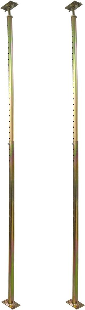2 Pack 59" - 100" Adjustable House Floor Wall Jack Post Pole Rod Fit for Leveling Framing Basement Crawlspace Beam Roof Stair Ceiling