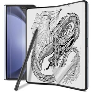 [3+3] for Samsung Galaxy Z Fold 5, Paperfeel Anti-Glare Matte Screen Protector, 3 Pack Inside Paperfeel Film + 3 Pack Front Anti-Glare Matte Film, Anti-Fingerprint, Self-Healing, Bubble Free Easy Installation with Alignment Applicator