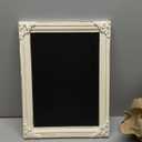 NIKKY HOME Decorative Chalk Board Farmhouse Kitchen Chalkboard Wall Sign Framed Hanging Display Non-Porous Easy to Clean 16" x 12" Rustic Blackboard for Weddings, Birthdays, Restaurant, Menu