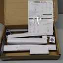 Suptek Dual Monitor Desk Mount, Adjustable Dual Monitor Arm for 2 Monitor Screens up to 38 inch, Extra Tall 15.75" Pole Monitor Stand for Desk, Holds up to 22 lbs, Silver(MD9442MS)